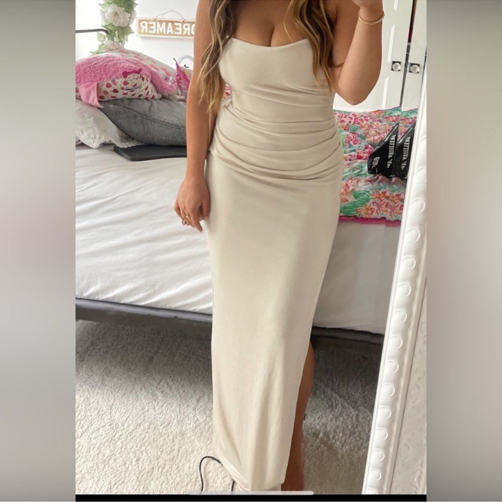 OUT OF STOCK Katie May Sway Gown in Champagne